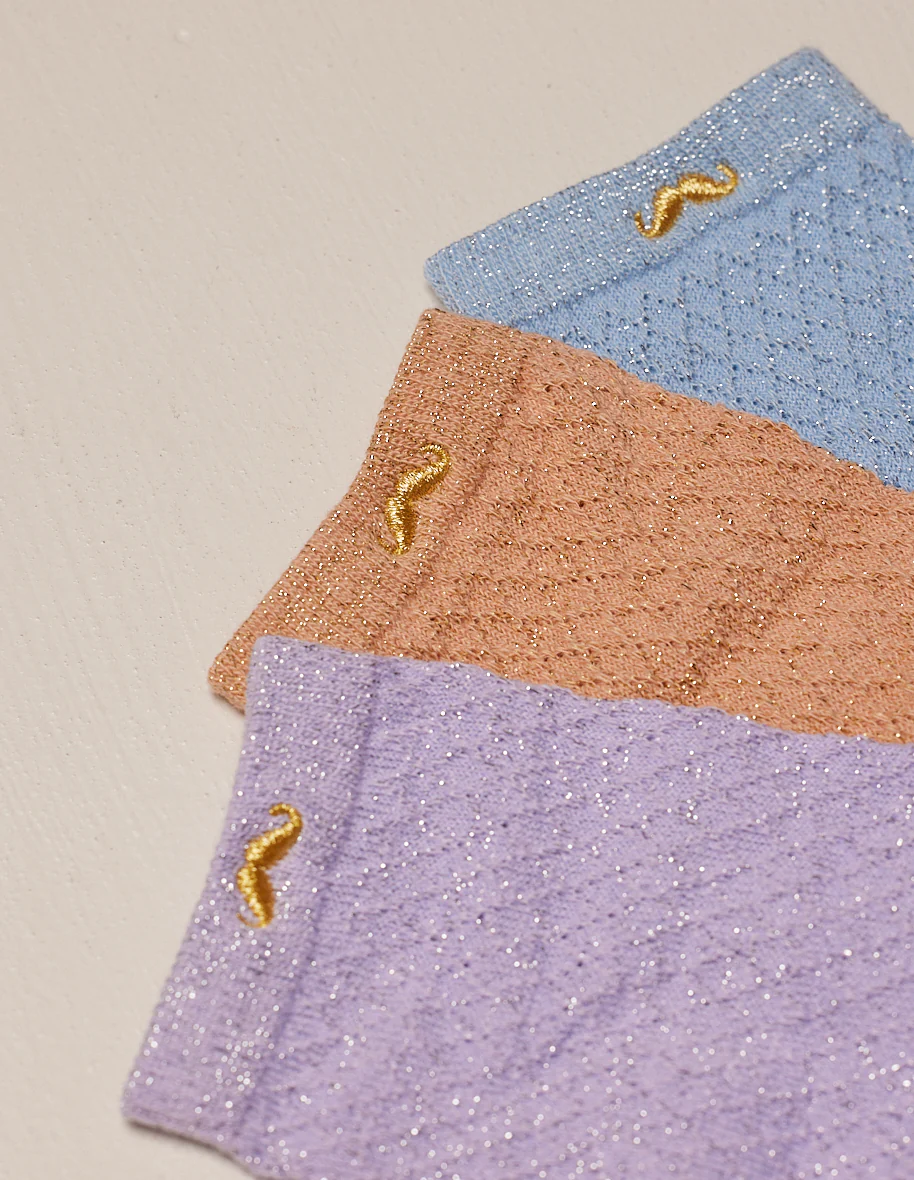 Pack de 3 Chaussettes - Gaufré paillettes