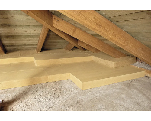 STEICOtop houtvezelisolatieplaten voor het plafond van de bovenste verdieping met een stootrand, 1200 mm x 400 mm x 80 mm