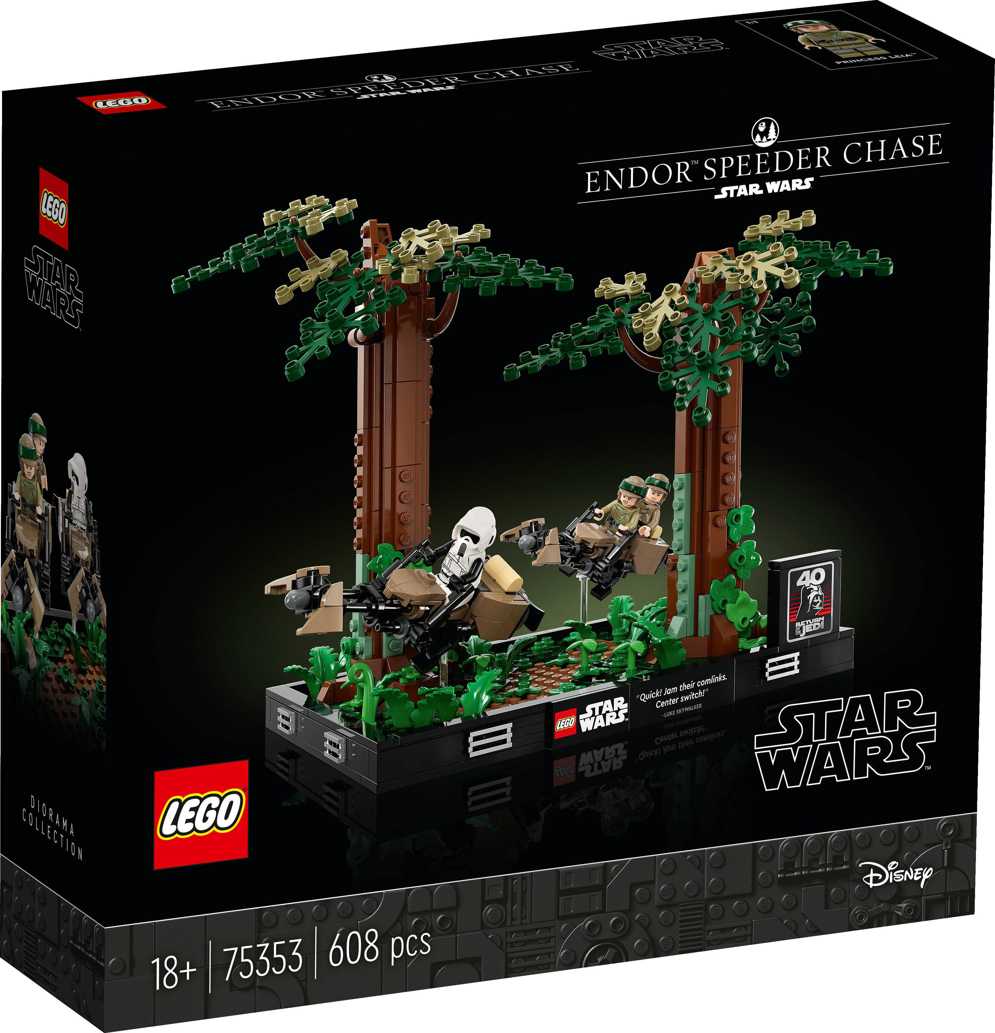 LEGO Endor™ speederachtervolging diorama 75353