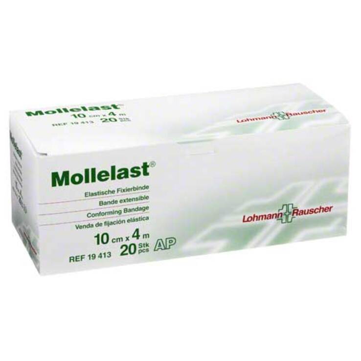 Mollelast 10cmx4m weiß, 20 St