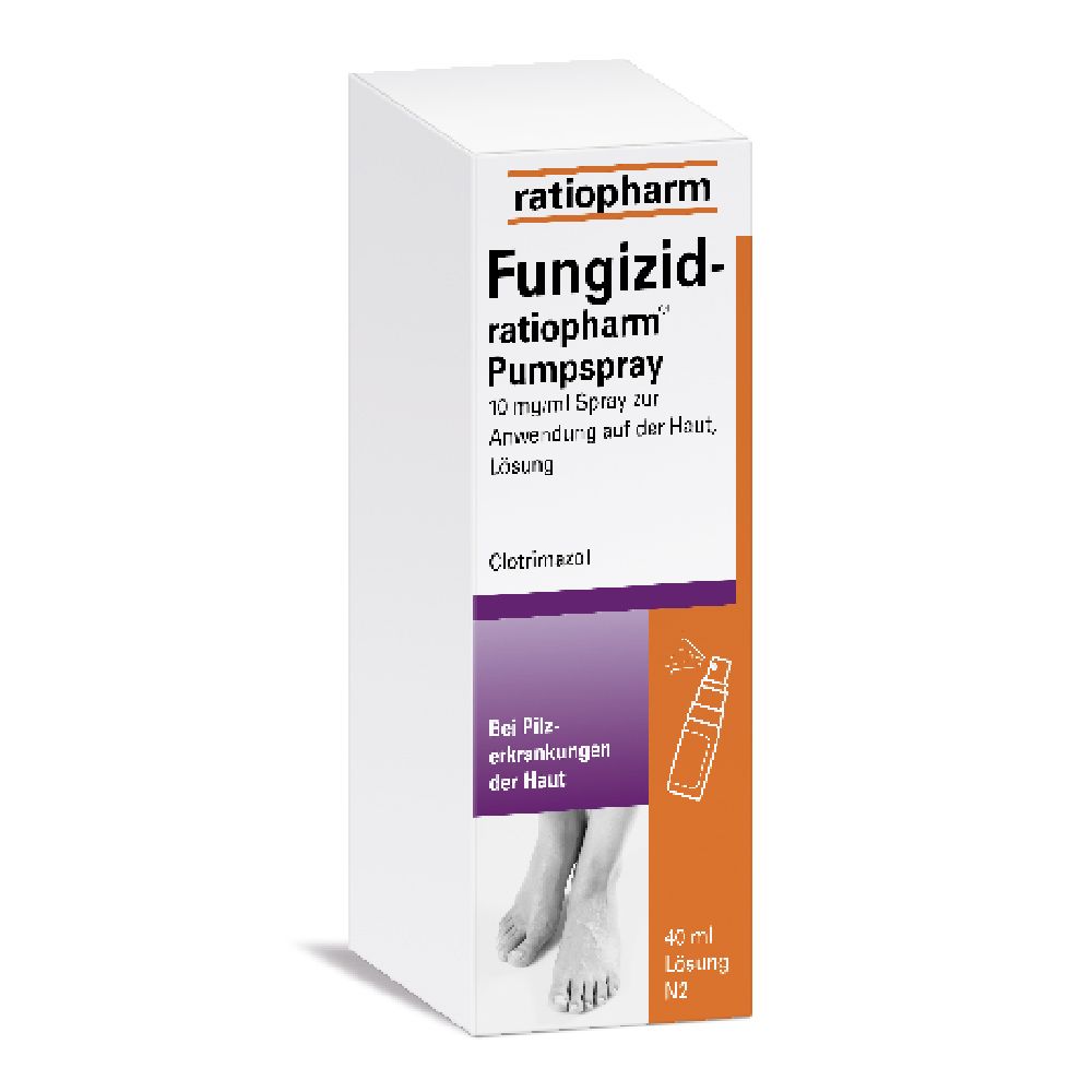 Fungizid-ratiopharm Pumpspray 40 ml - bei Hautpilzerkrankungen wie Fußpilz