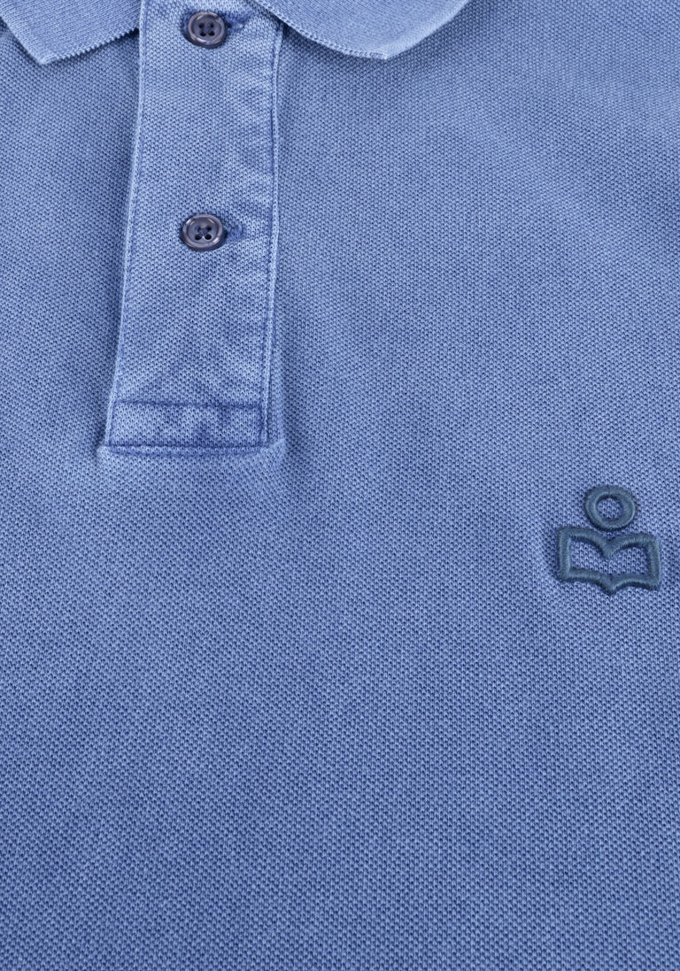 blauwe isabel marant polo afko plastron
