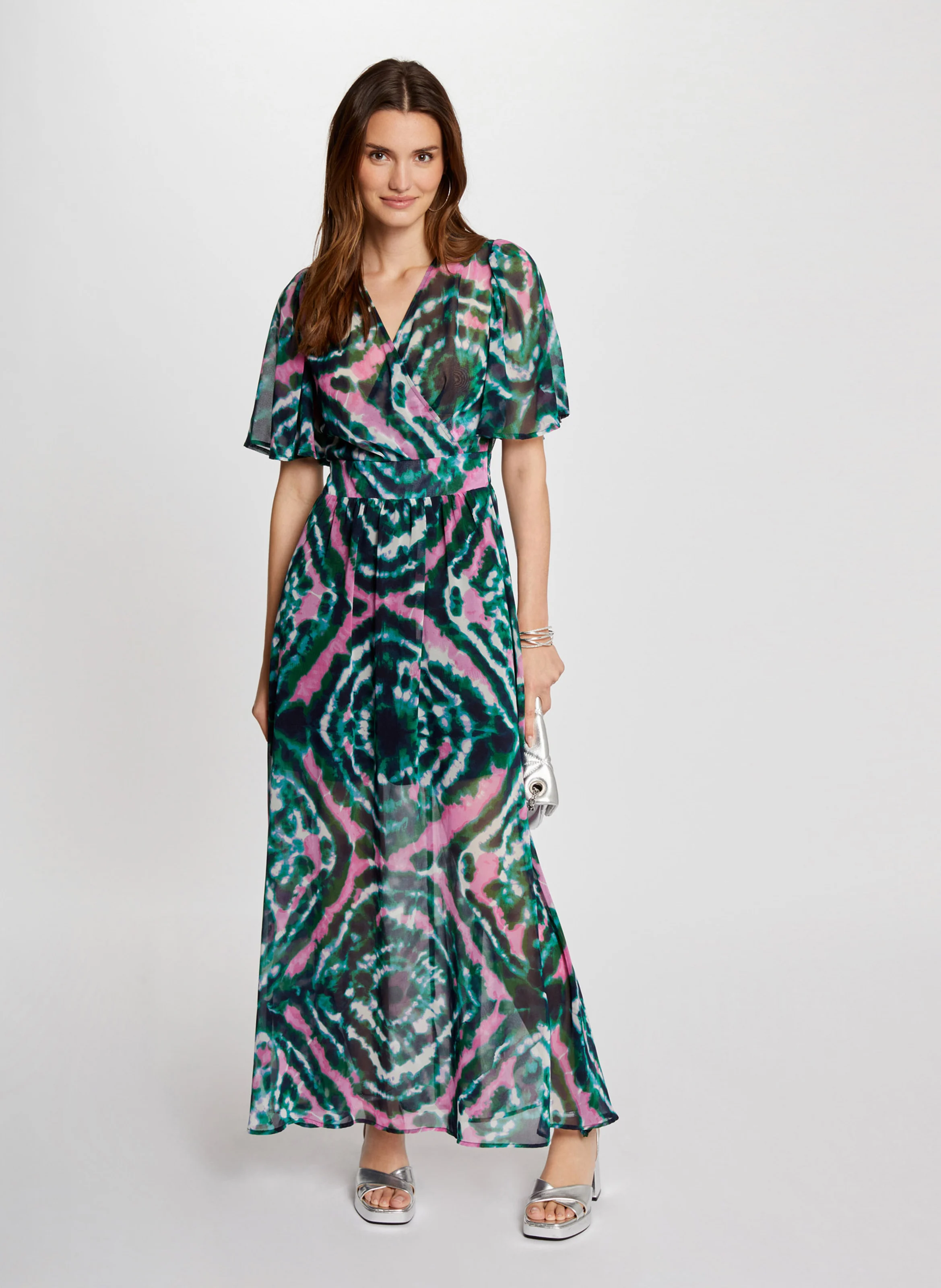 RDIAN.F - Robe longue fluide imprimée | Multicolore