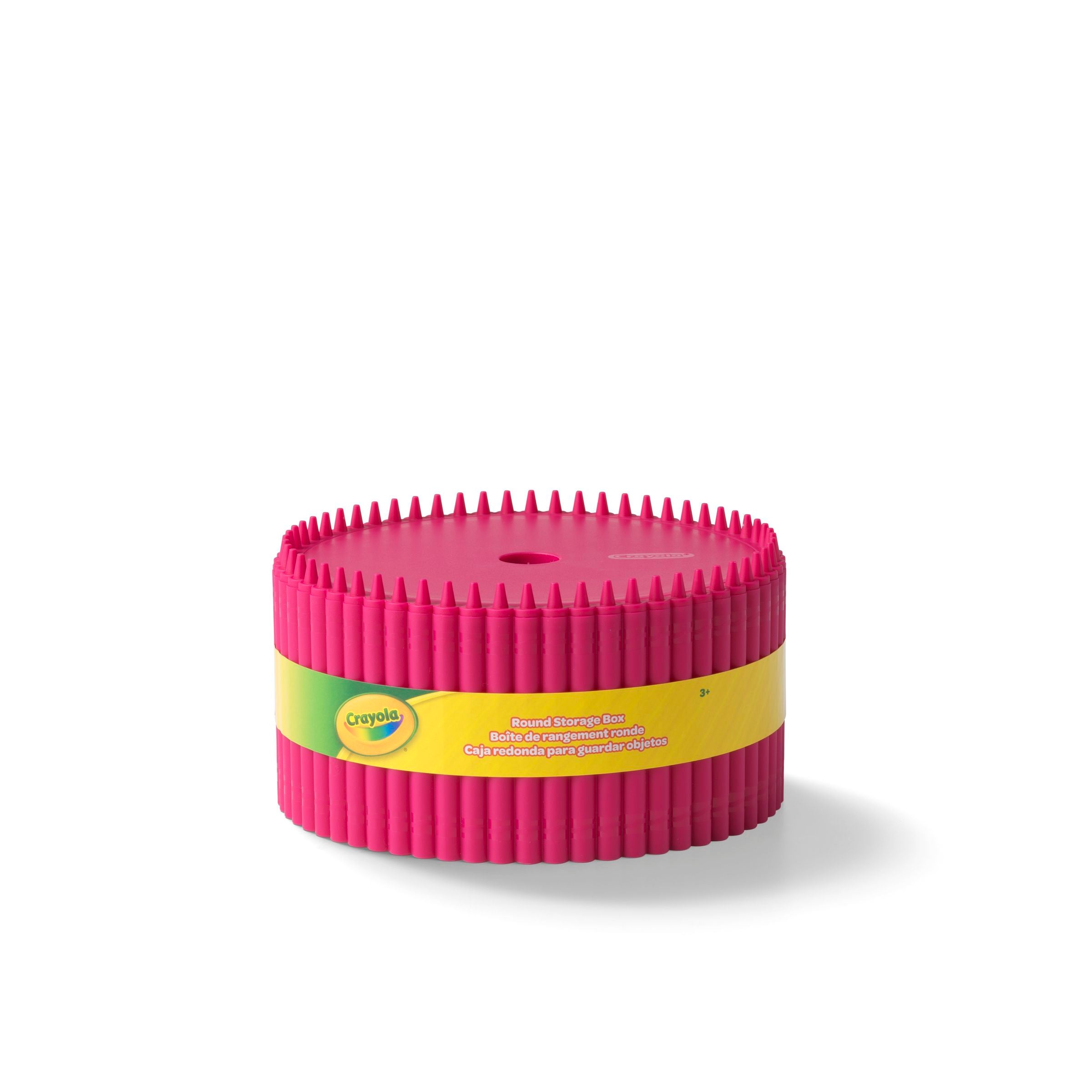Ronde Opbergdoos 2,5 liter, Roze - Polypropyleen - Crayola