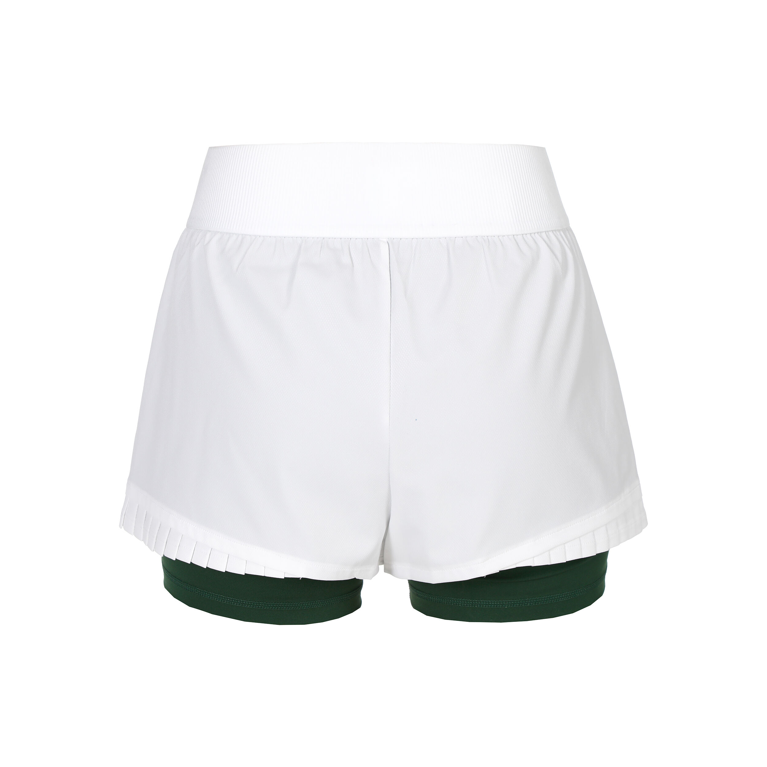 Lacoste Shorts Femmes - Blanc , Vert Foncé