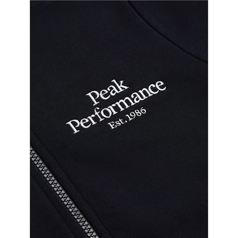 Peak Performance Jr Original Zip Hood Black/Offwhite