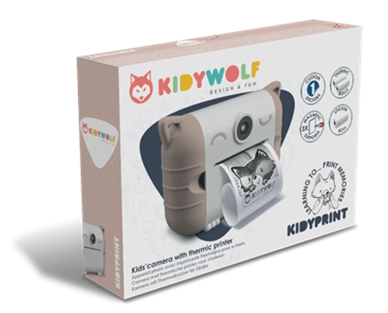 Kidywolf KIDYPRINT Kamera som printer bilder, Fersken
