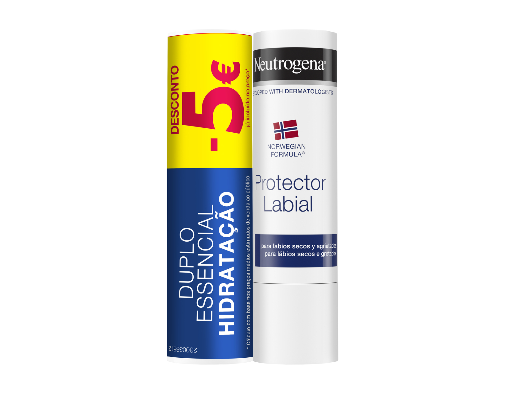 STICK LABIAL NEUTROGENA 2X4.8G -5 DESCONTO