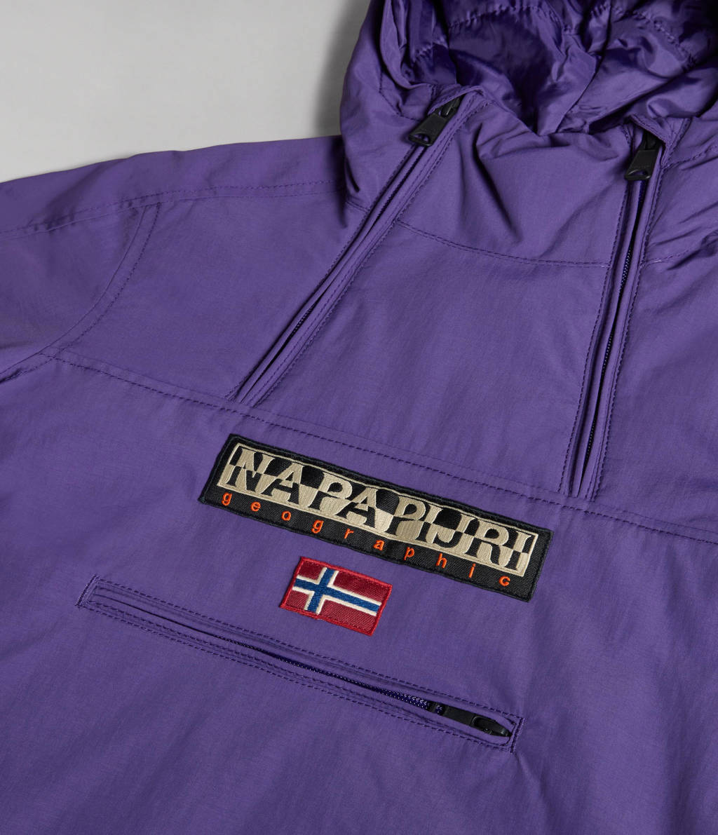 Napapijri gewatteerde winterjas K NORTHFARER W met logo paars