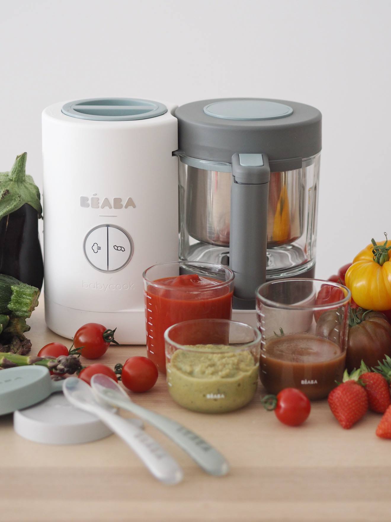 Robô BEABA Babycook Neo 4 em 1, Azul Escuro Liso
