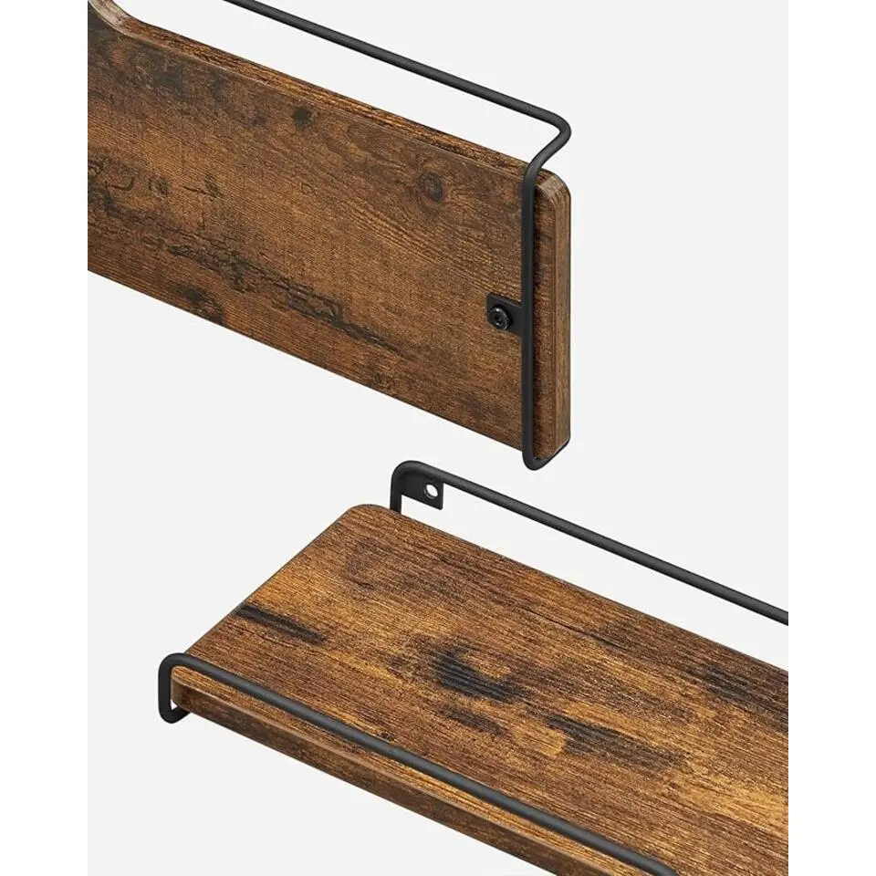 Parya Home L-vormige hoekplank, set van 2, wandplank