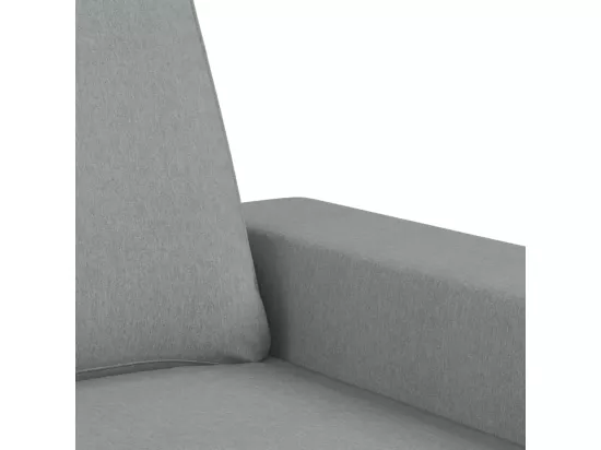 Ensemble de canapés 3 pcs gris clair tissu