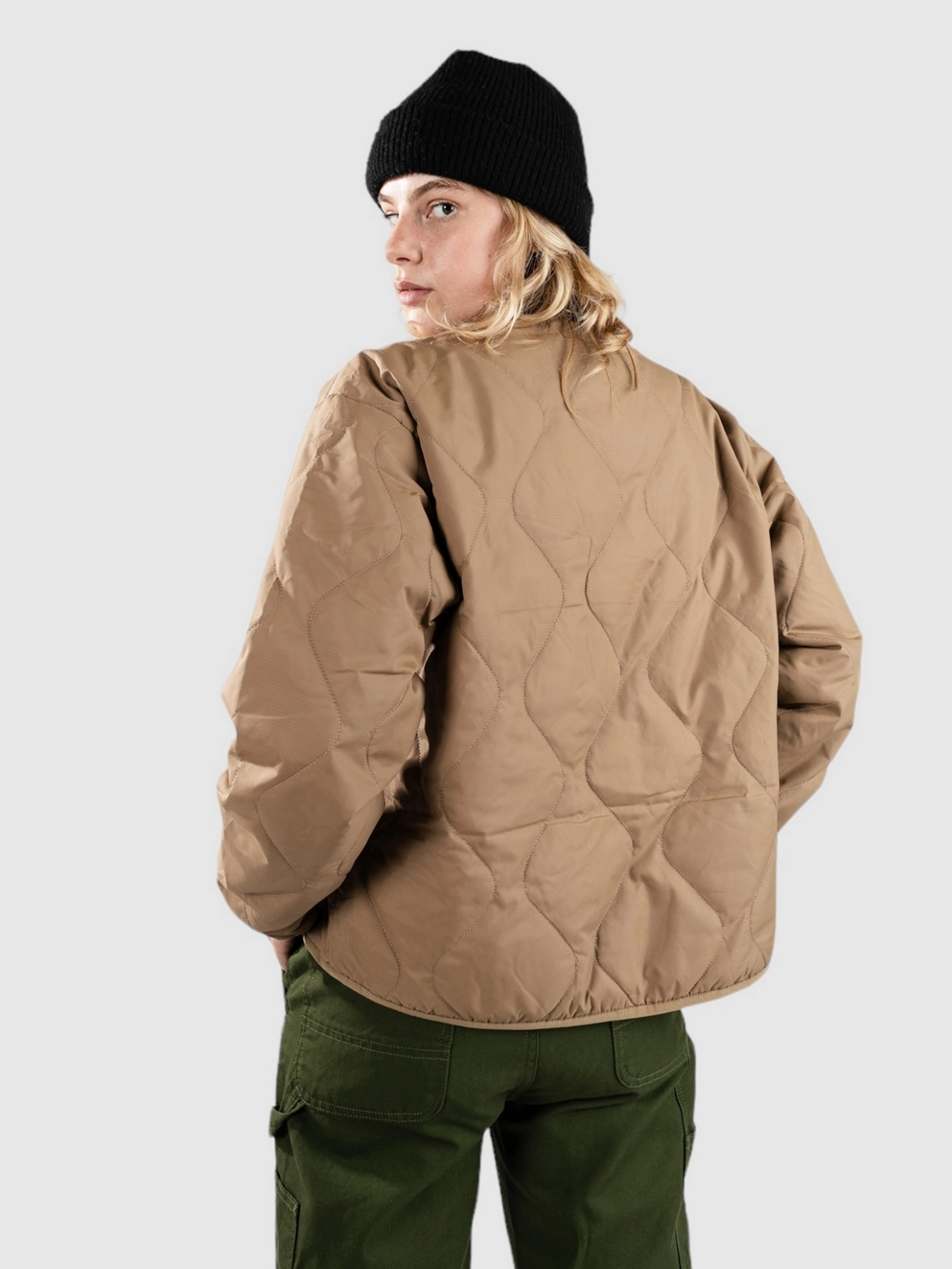 Brixton Delilah Quilted Jacket khaki