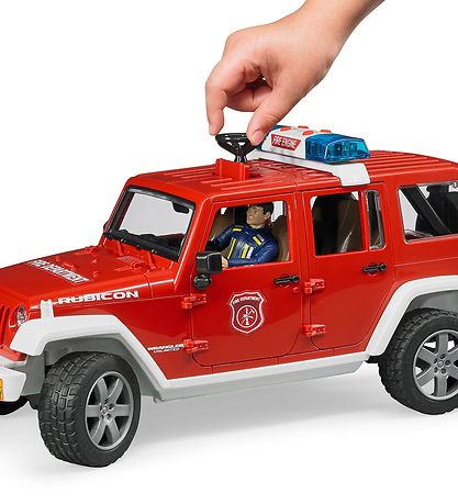 Bruder Bil - Jeep Wrangler Udrykningsk?ret?j m. Lys/Lyd - 02528