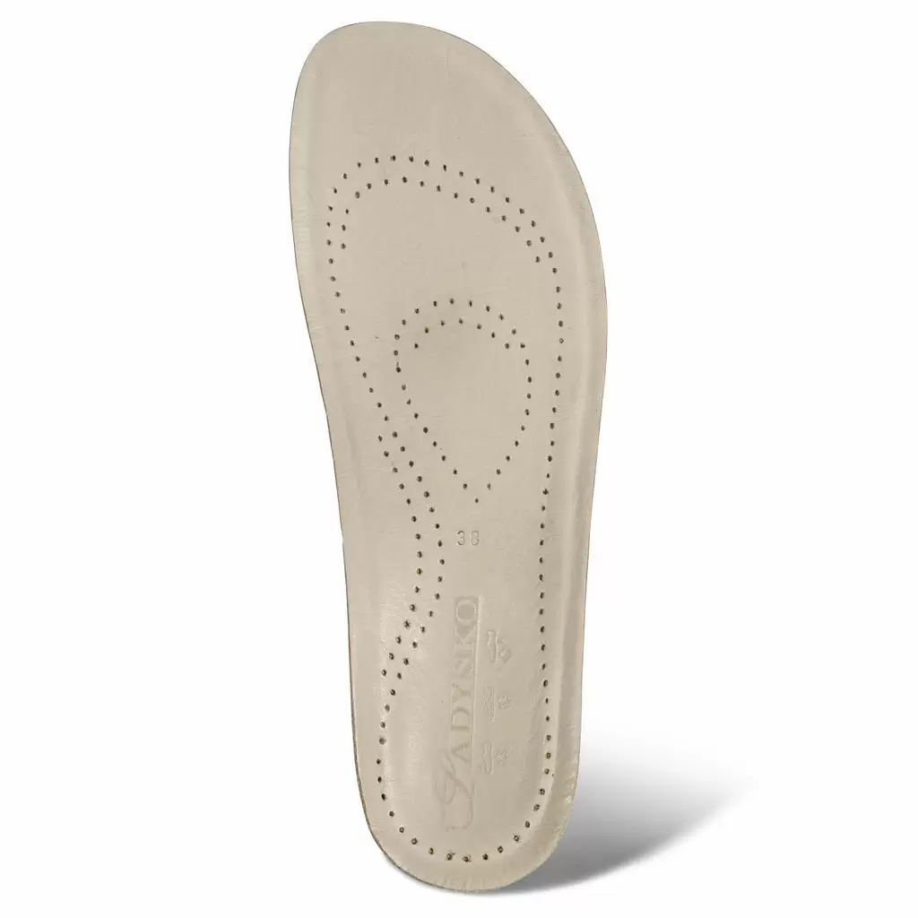 Zubehör - Fussbett LEICHTKORK-FUSSBETT LEDERBEZUG beige