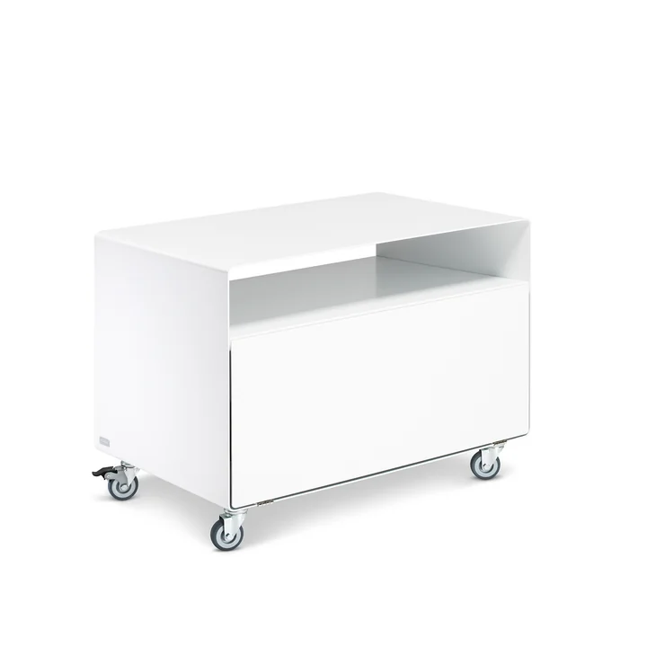 Müller Möbelfabrikation - R 107N Rollwagen mit Klapptür, signalweiss