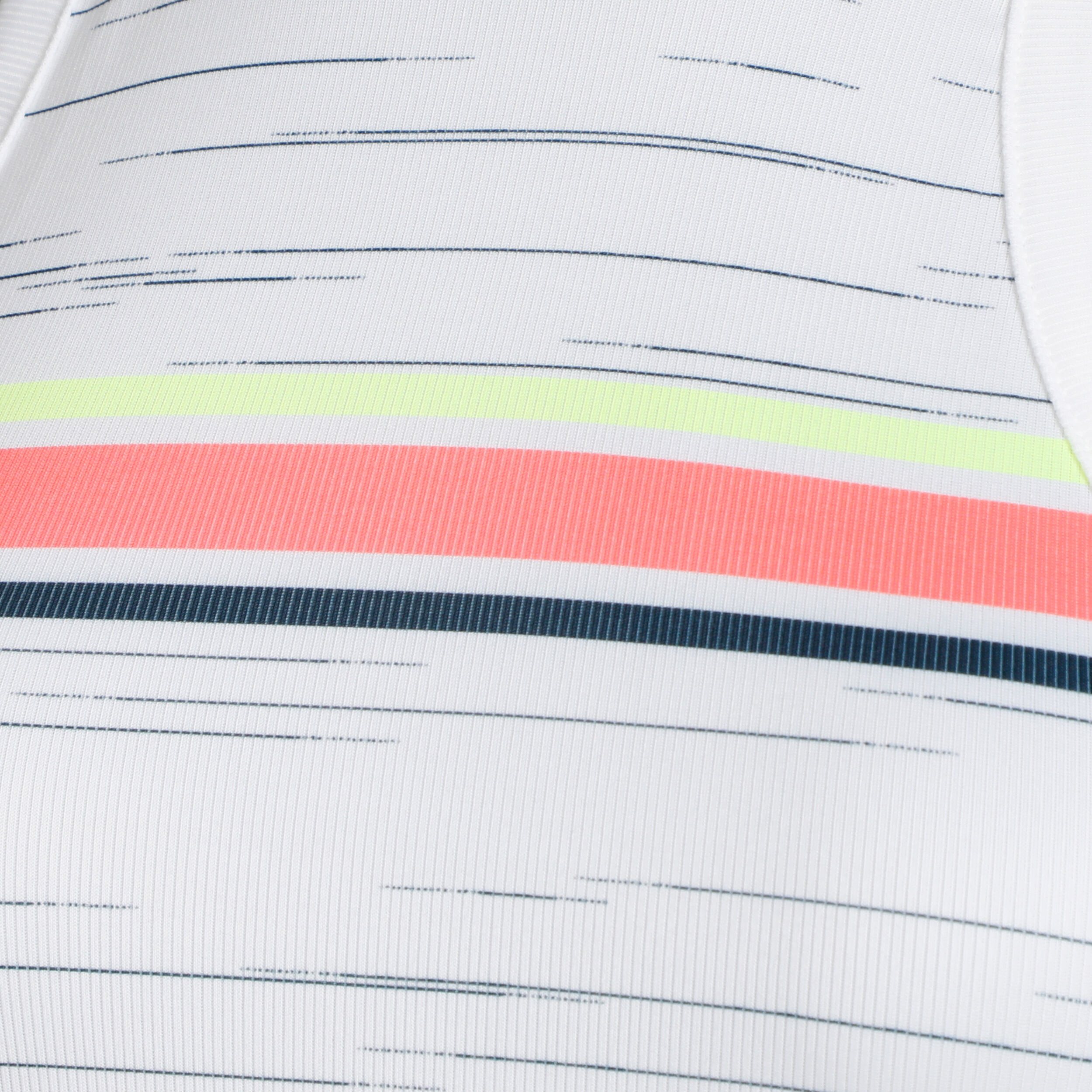 Lucky in Love Royale Stripe Rib Débardeur Tank Top Femmes - Blanc , Multicouleur