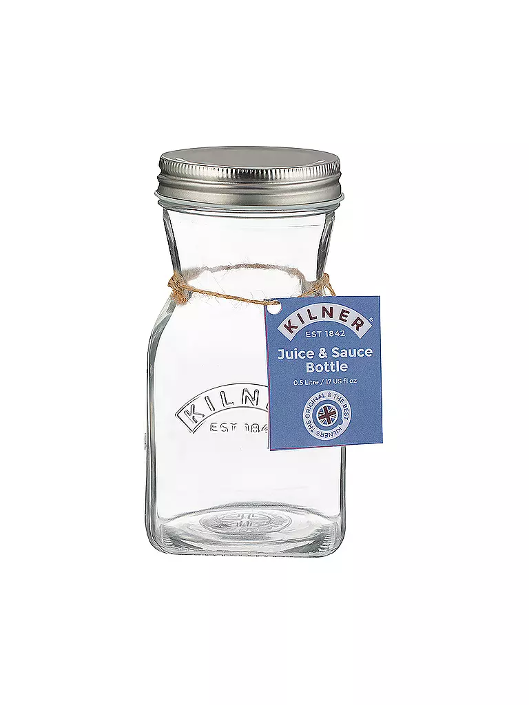 KILNER Saft- / Saucenflasche 500ml Glas transparent