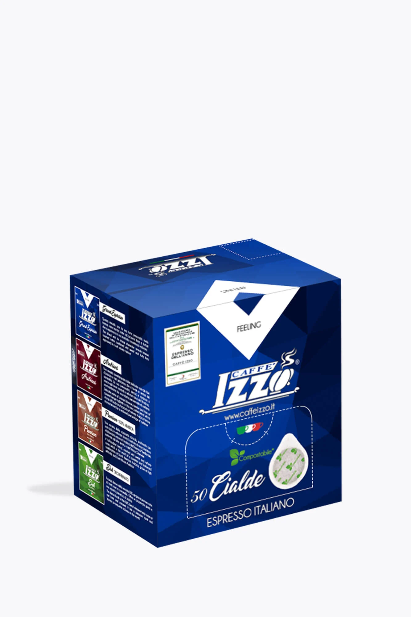 Izzo DEK entkoffeinierte 50 E.S.E. Pads