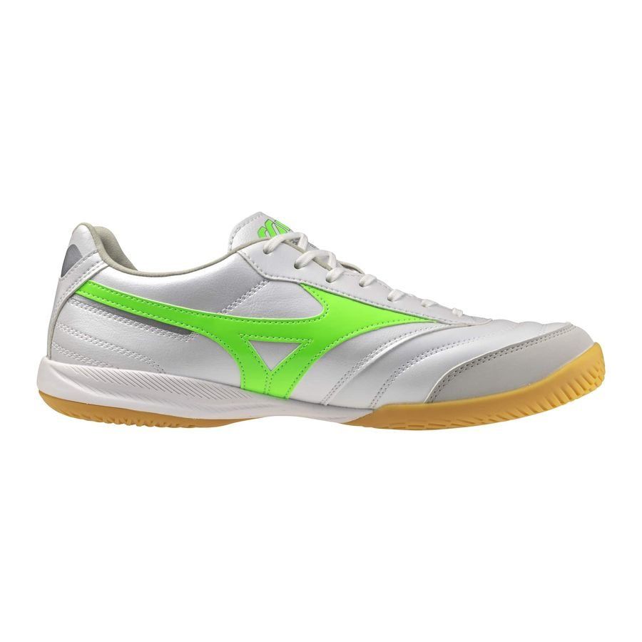 Mizuno Morelia Sala Pro IN Frontier - Blanc/Vert Néon/Argent