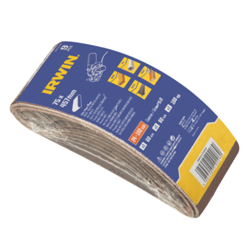 Irwin schuurband 75 x 457 mm K60/K80/K100 voor B D KA86/88, 9 stuks