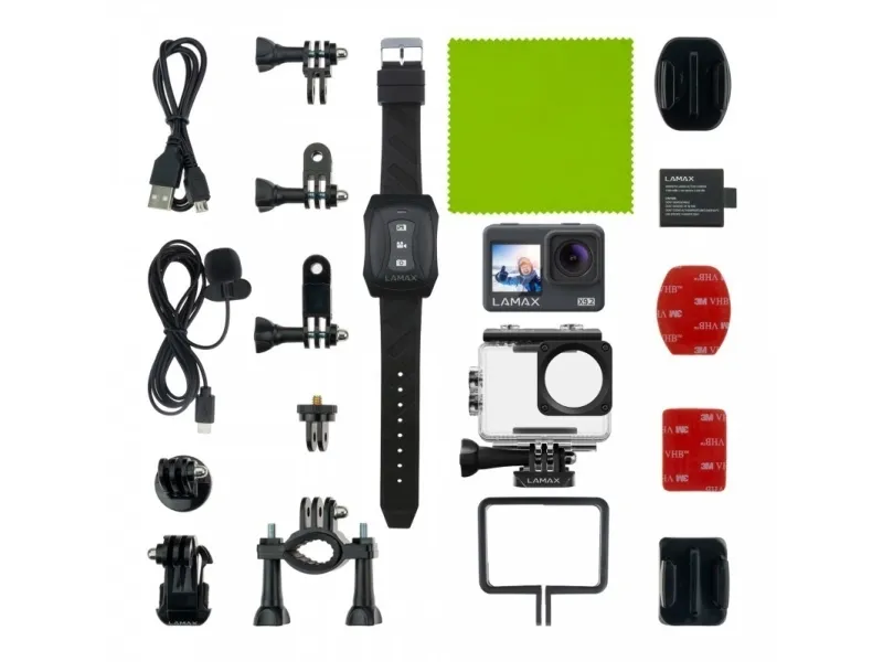 Lamax LAMAXX92, 4K Ultra HD, 16 MP, 120 fps, Wi-Fi, 1050 mAh, 65 g