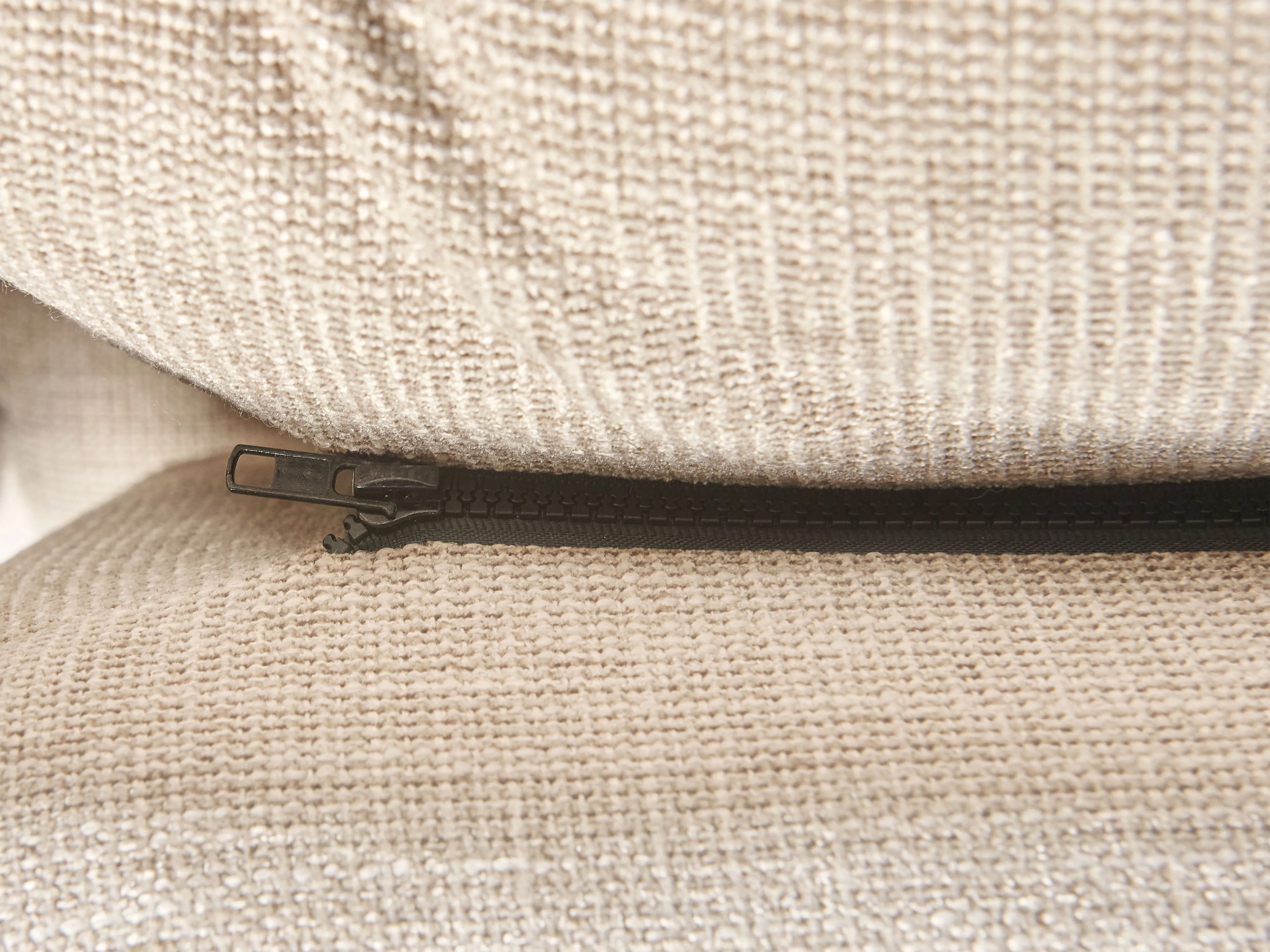 Hoekbank 3-zits SERSAN Chenille Beige rechtszijdig