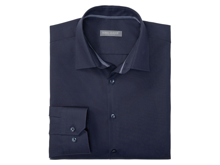 Heren businessoverhemd navy