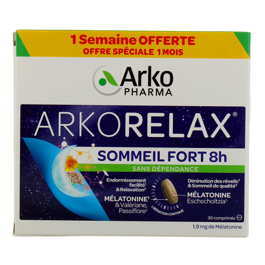 Arkopharma Arkorelax Sommeil Fort 8h - Pharmacie des Drakkars