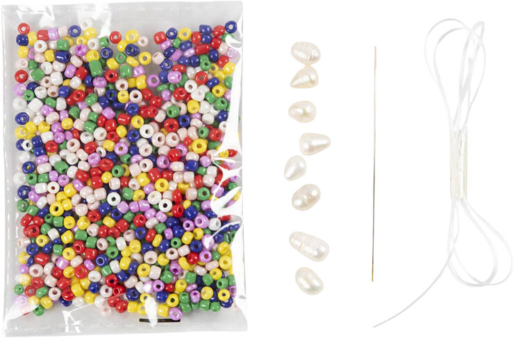 Creativ Company Mini DIY Kit Smykker, Halskæder med ferskvandsperler