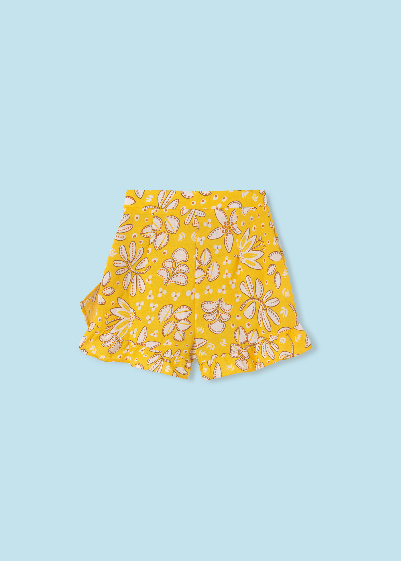 Saia-calça estampada para menina