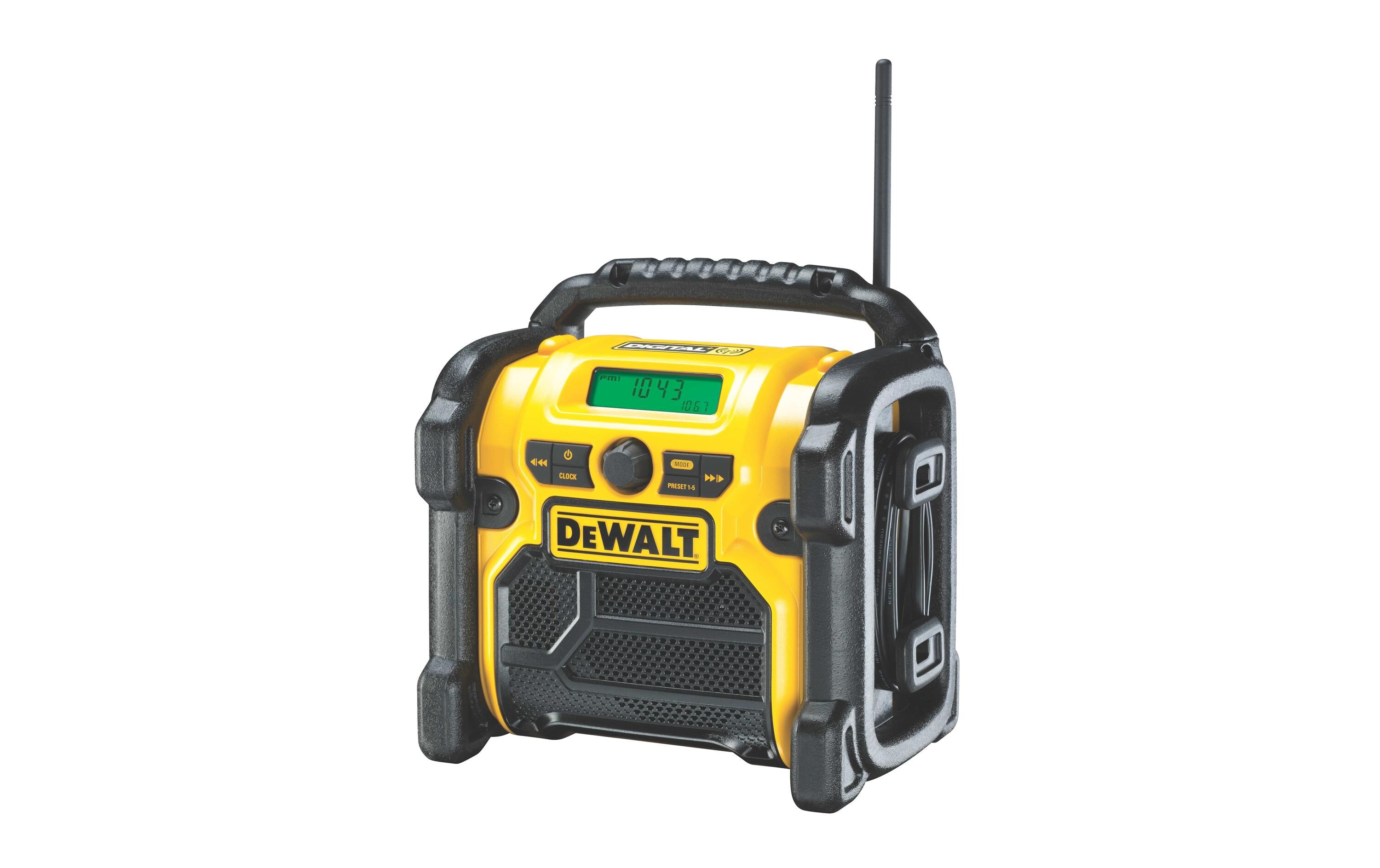 Baustellenradio Akku- & Netzbetrieb DCR020 DAB+, Solo<br>Kompaktes, robustes DAB(+)/FM Baustellen-Radio