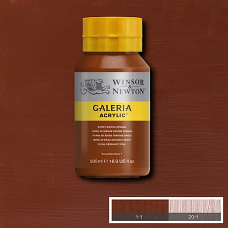 Galeria akrylmaling 500 ml - Burnt Sienna Opaque