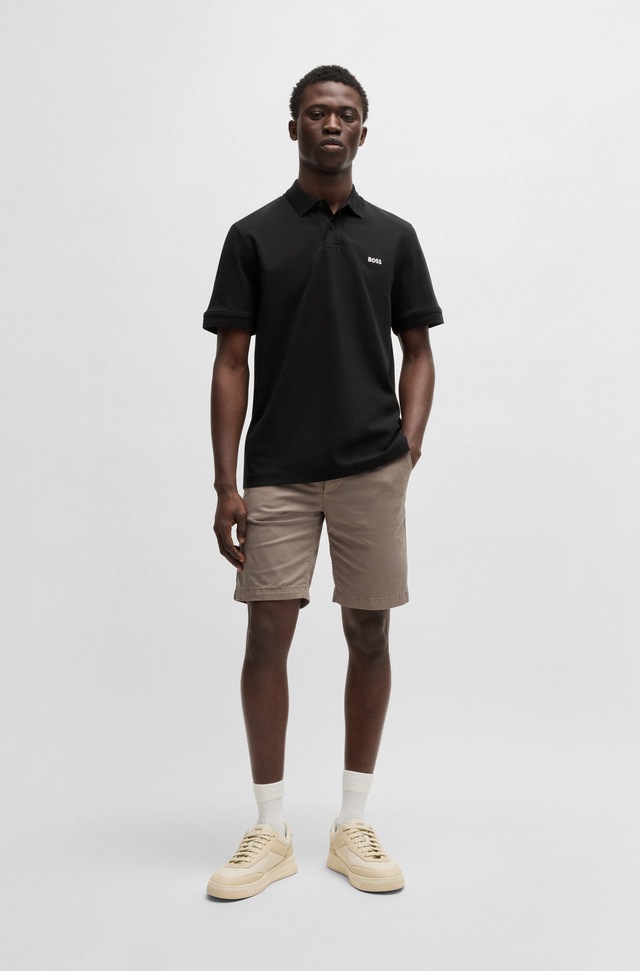 BOSS ORANGE Poloshirt »Pe Interlock«, aus Baumwoll-Piqué mit Logo-Print Regular