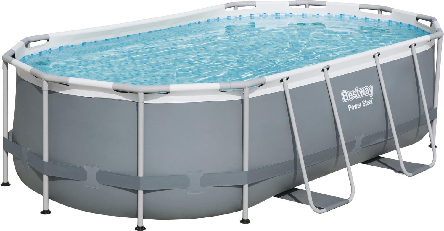 Bestway frame zwembad Power Steel met pomp 427 x 250 x 100 cm