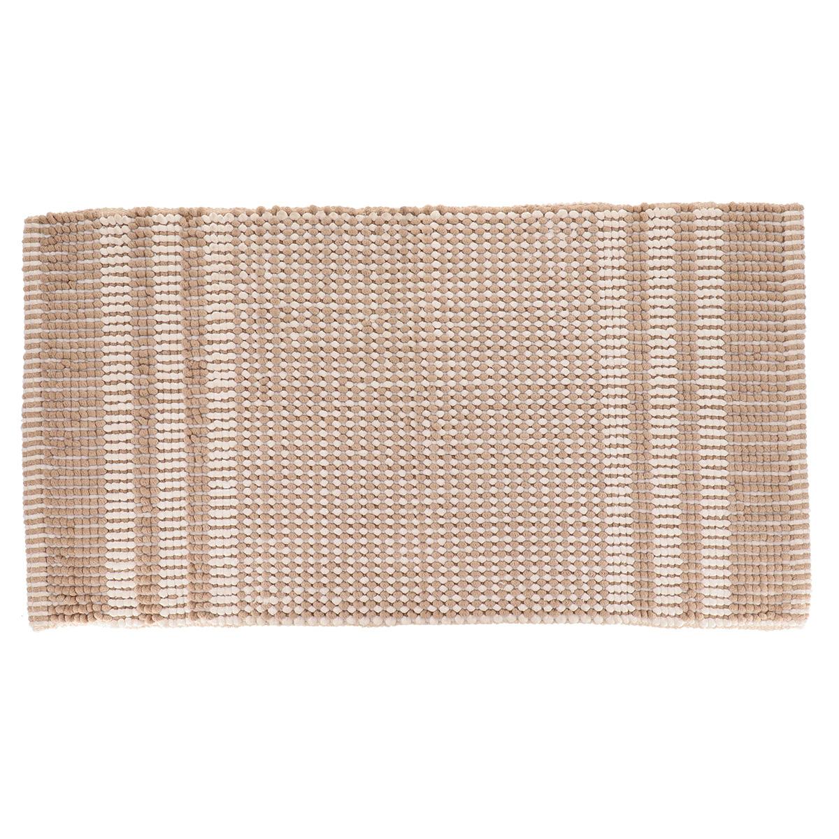 TAPIS TOKYO ASPECT CHENILLE 45X90CM NATUREL BEIGE
