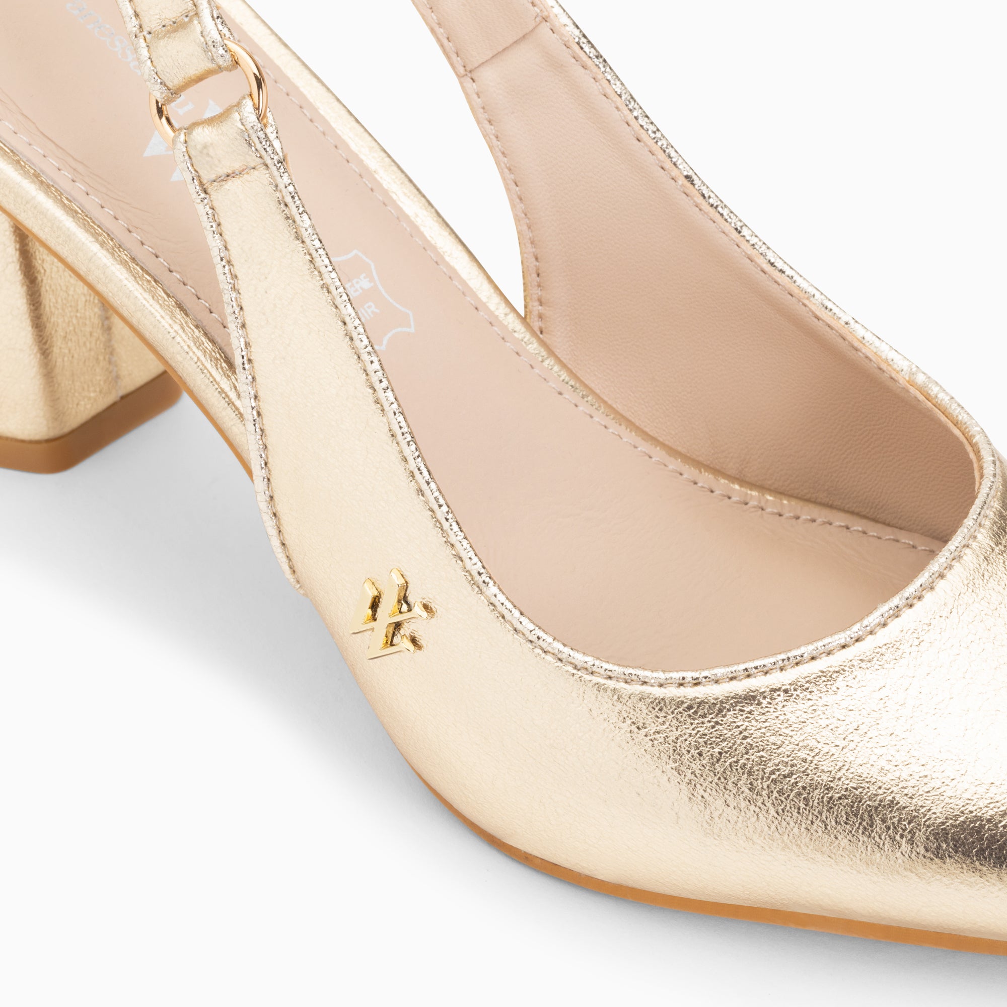 Escarpins-Escarpins slingback Lara or à bout pointu