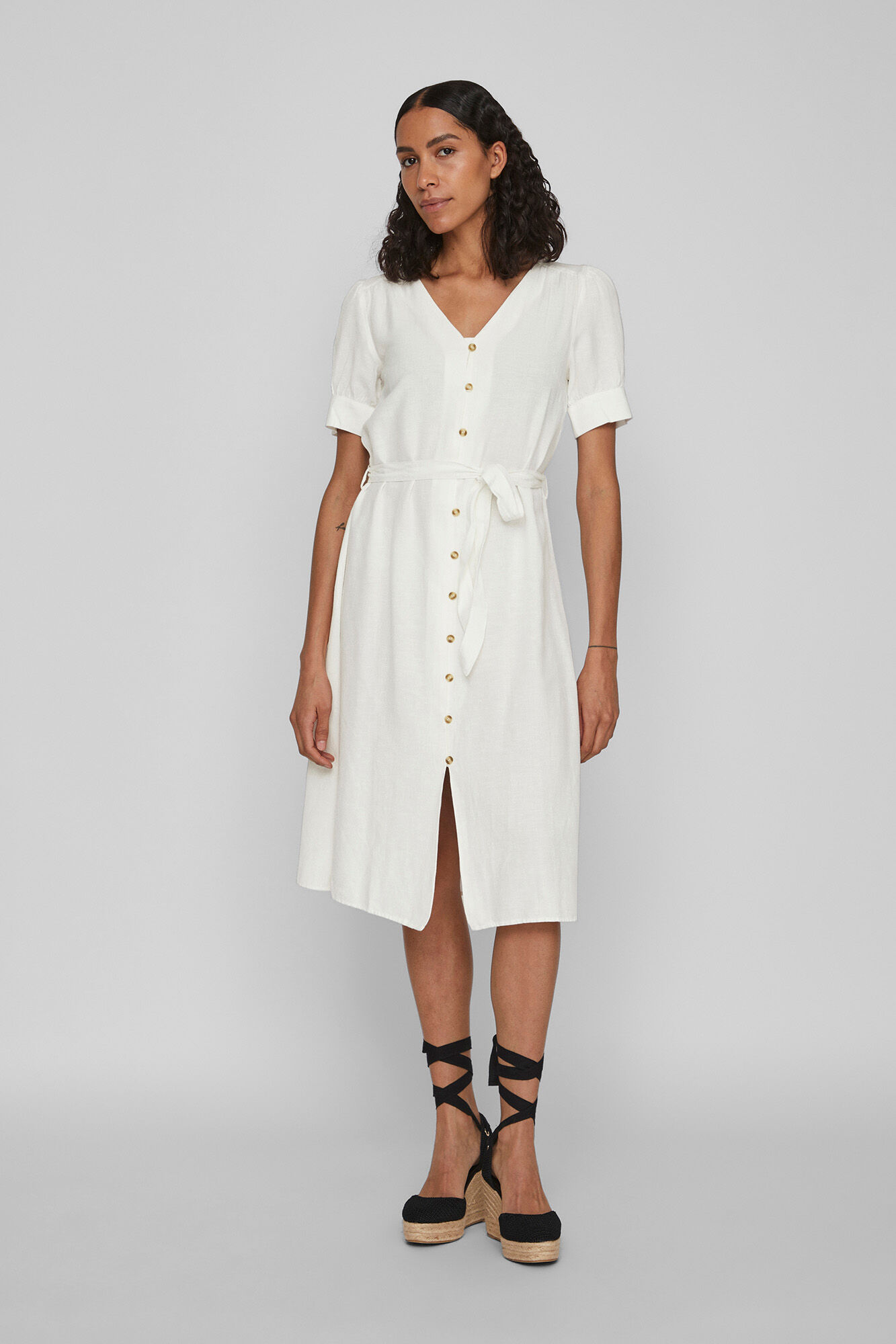 Vestido de linho - Branco