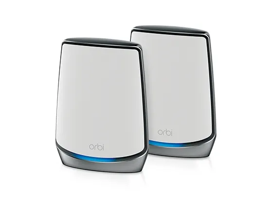 NETGEAR Orbi RBK853 - Wi-Fi-system - (router, 2 extendere) - mesh 1GbE, 2.5GbE - Wi-Fi 5, Wi-Fi 6 - Tri-Band