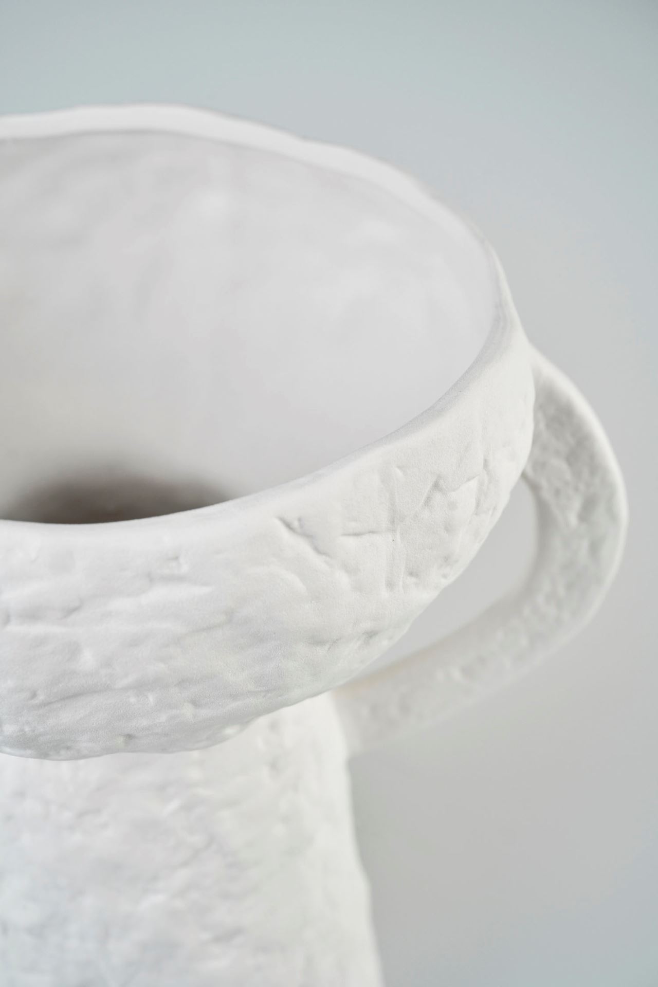 Vase hvit - 30x23x23 cm