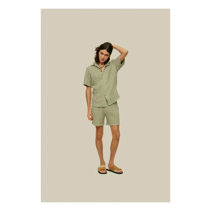 OAS Chemisette Cuba Waffle | Vert olive