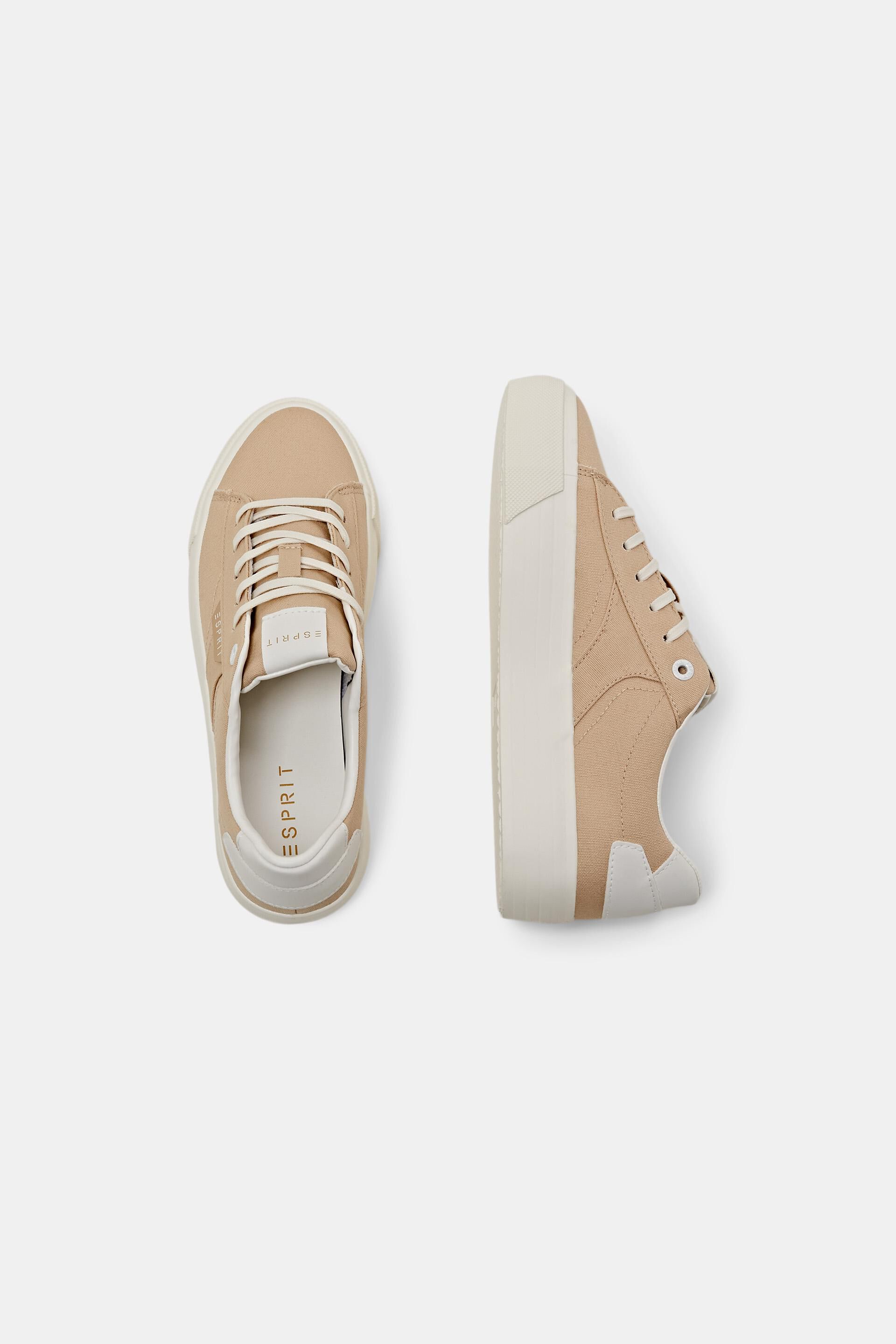 Sneakers en toile dotées d’une semelle à plateau
