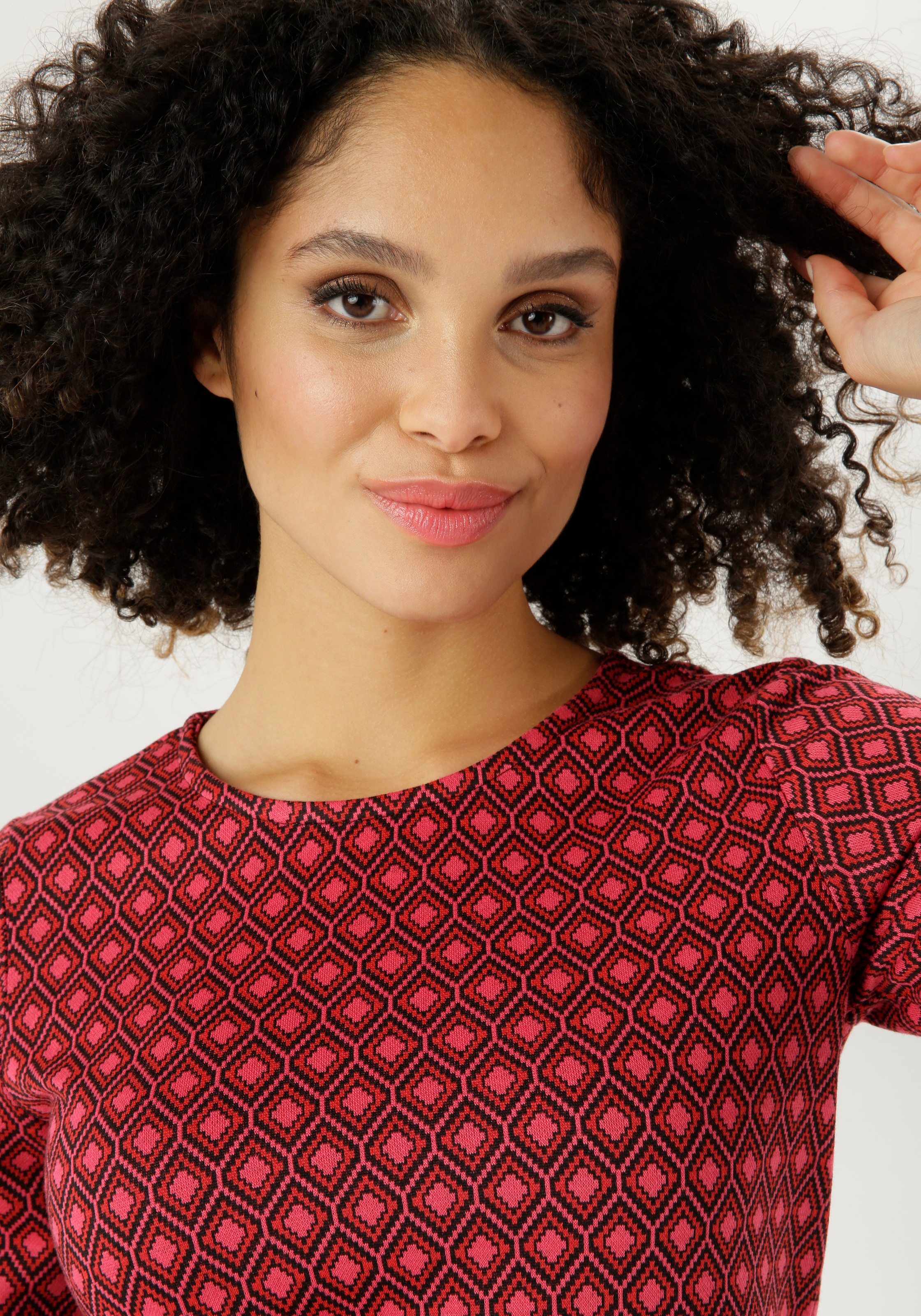 Aniston SELECTED Jerseykleid in Jacquard-Qualität