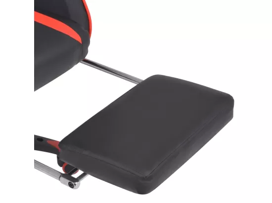 Chaise de bureau inclinable avec repose-pied Rouge