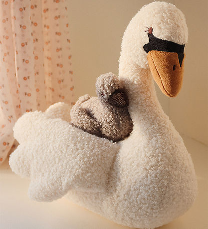 Konges Sløjd Bamse m. Musik - Swan - Off White