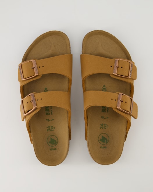 Birkenstock Arizona Kids SYN Vegan Pantoletten in Braun