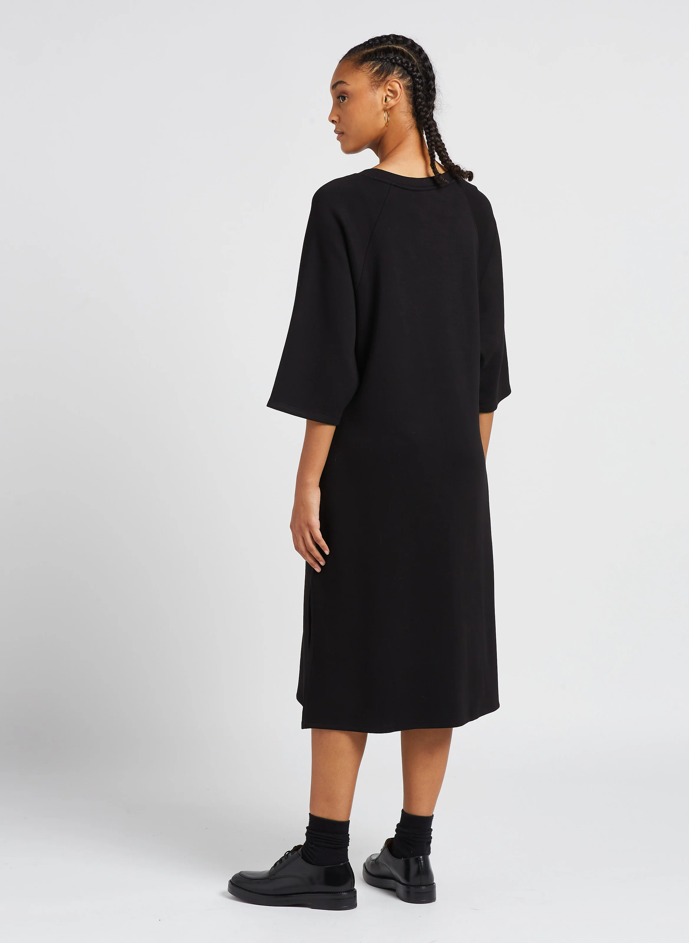 IMA - Robe midi col rond | Noir