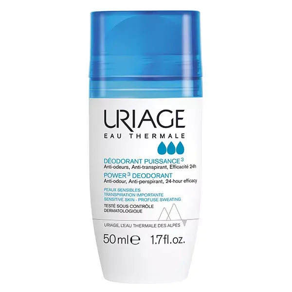 Uriage Power 3 Desodorante Antitranspirante Antiodor para Pele Sensível 50ml