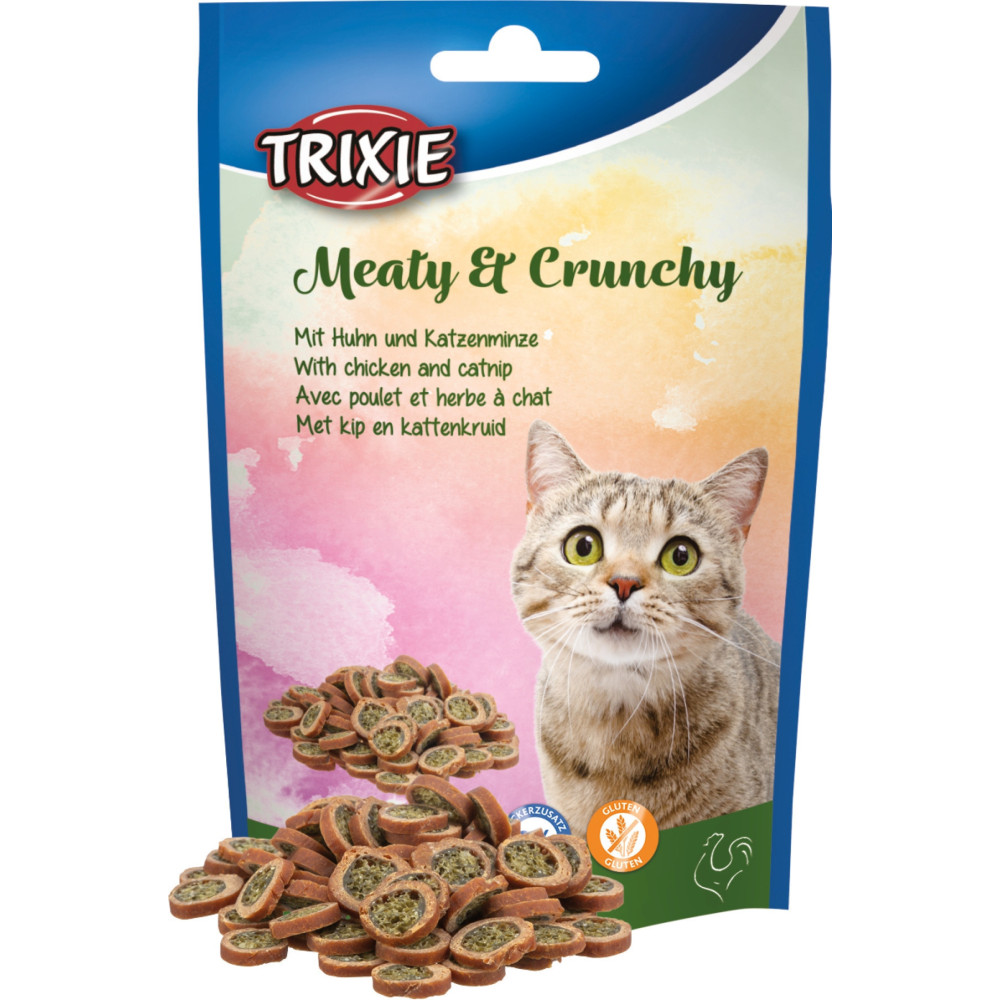 Friandises au poulet & au herbe à chat 50 g pour chat