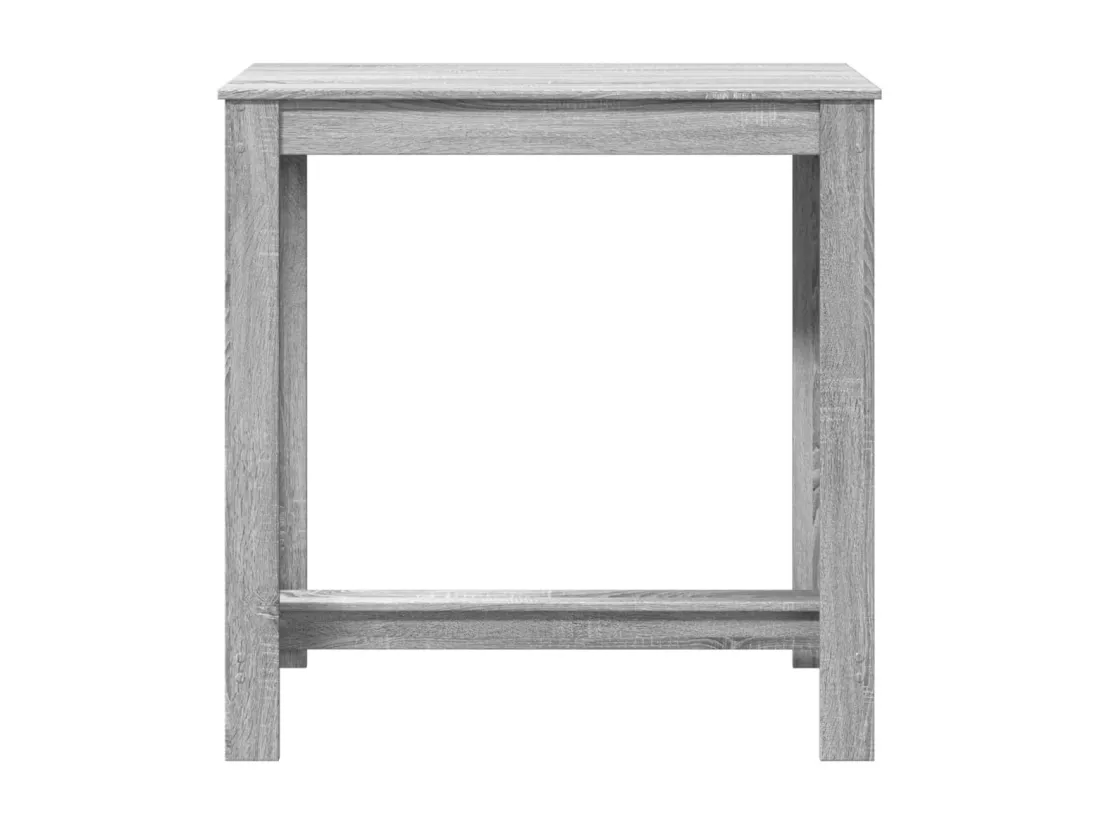 Table de bar sonoma gris 102x50x103,5 cm bois d'ingénierie